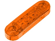 Фонарь габаритный 9-ти диодный LED (жёлтый) короткий 12-24V, L-85 мм (9628Ж)